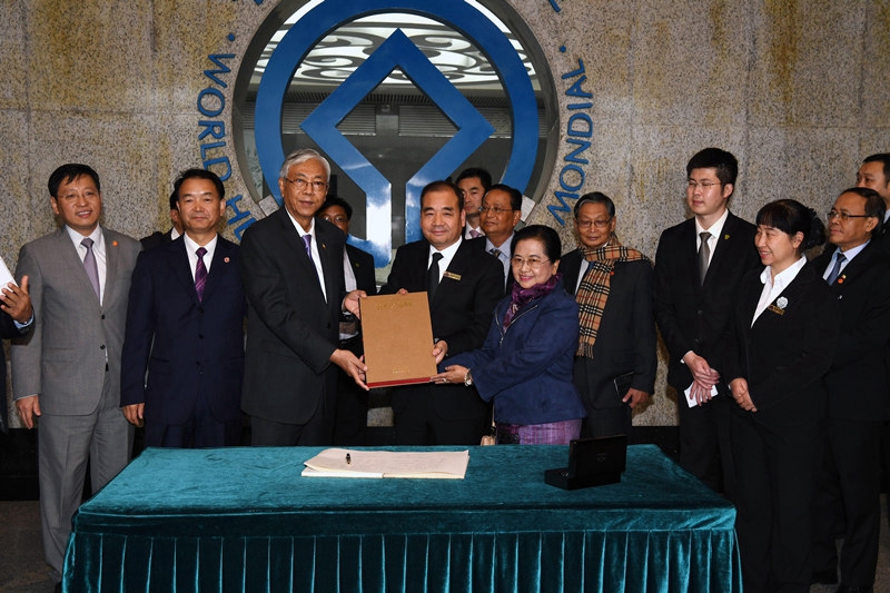 Pr?sident aus Myanmar besucht Museum von Qin-Mausoleum