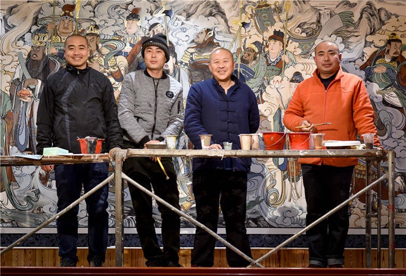 Tempel-Vergolder in Sichuan